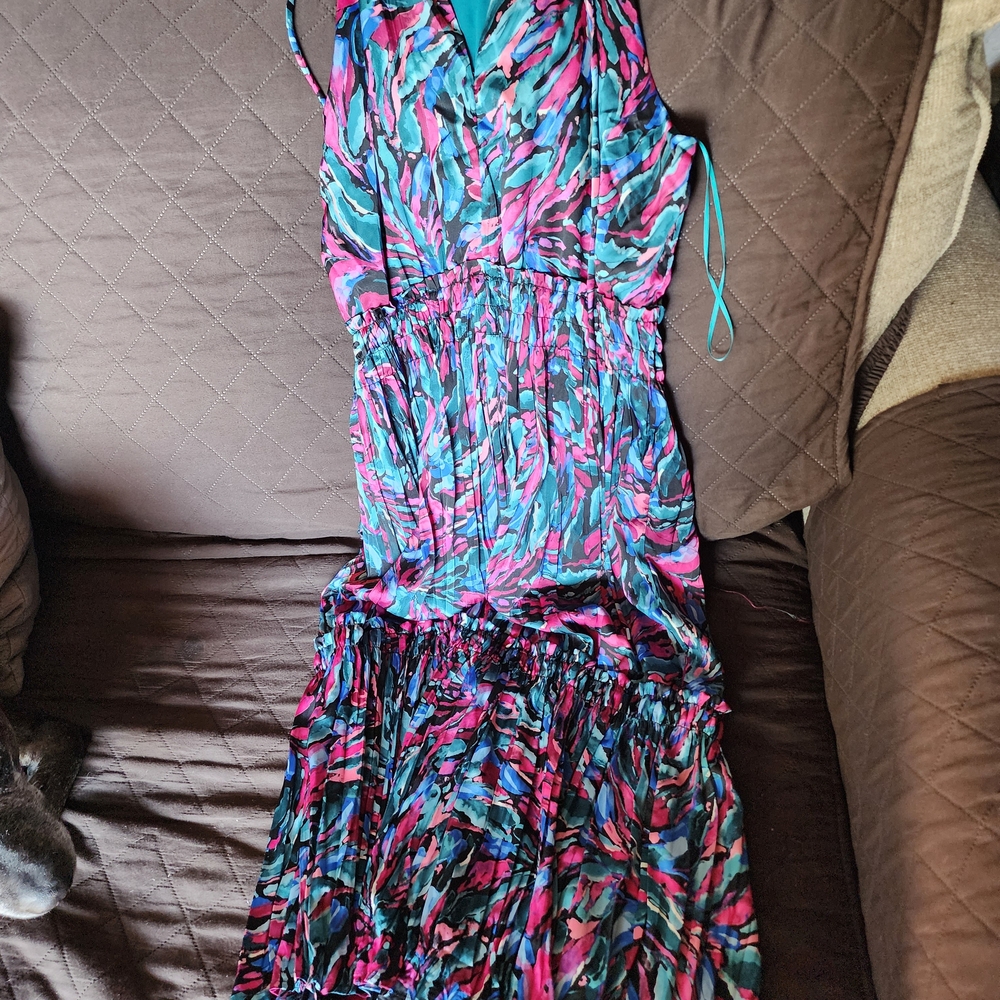 Nicole Miller Vibrant Multicolor Maxi Dress